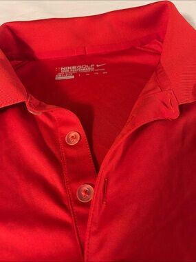 Nike Red Short-Sleeve Performance Polo